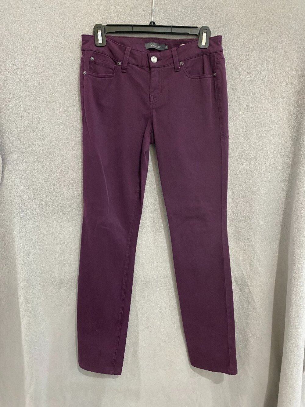 Level 99 Lily Skinny Straight Purple Stretch Jeans Women’s Size 27
